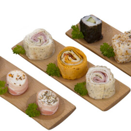 Amuseschaaltjes van bamboe (4 stuks)