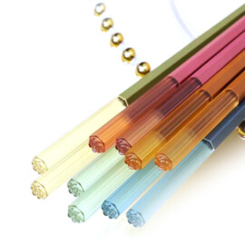 Set van 5 paar kleurrijke chopsticks, voor de hele familie